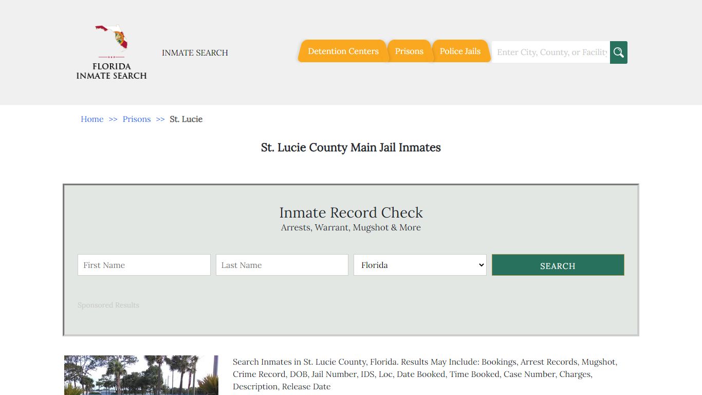 St. Lucie County Main Jail Inmates | Florida Inmate Search